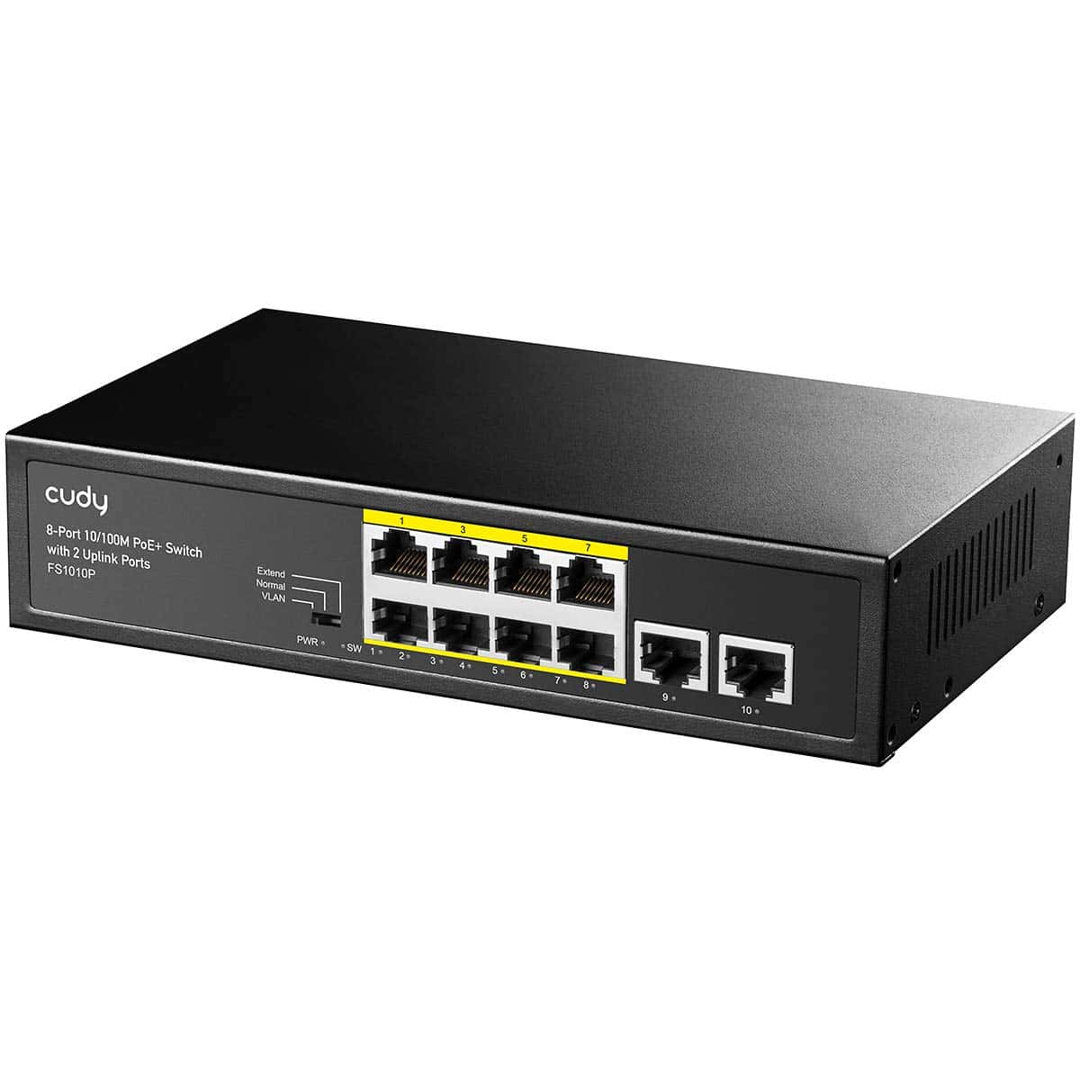 Switch Cudy de 8 Puertos PoE+ con 2 Puertos Uplink 120W, 8