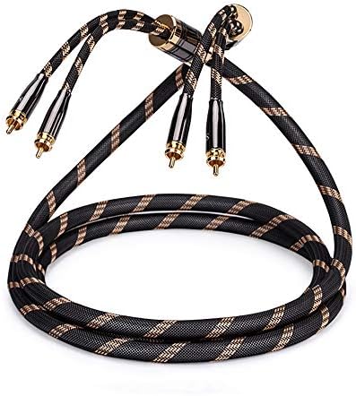 Cable de Audio SKW 2RCA 9,8ft diametro 12,8mm -Negro