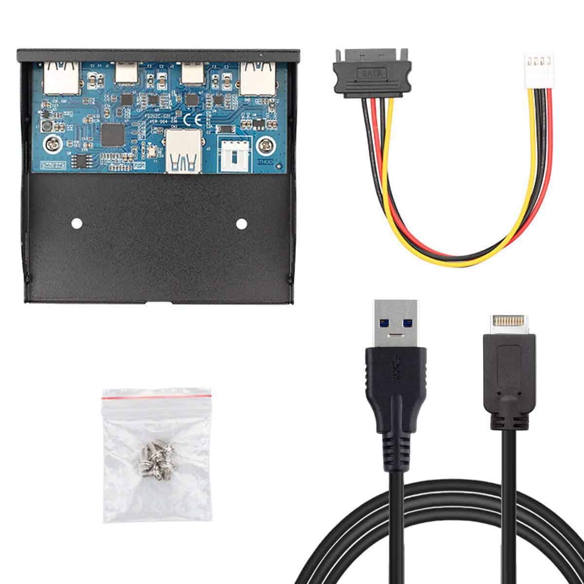 Jser Usb 3.1 Front Panel Header 19pin A Usb-c Y Usb 3.0 Hub