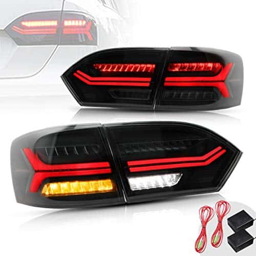 YUANZHENG Luces traseras LED para Volkswagen Jetta Sagitar