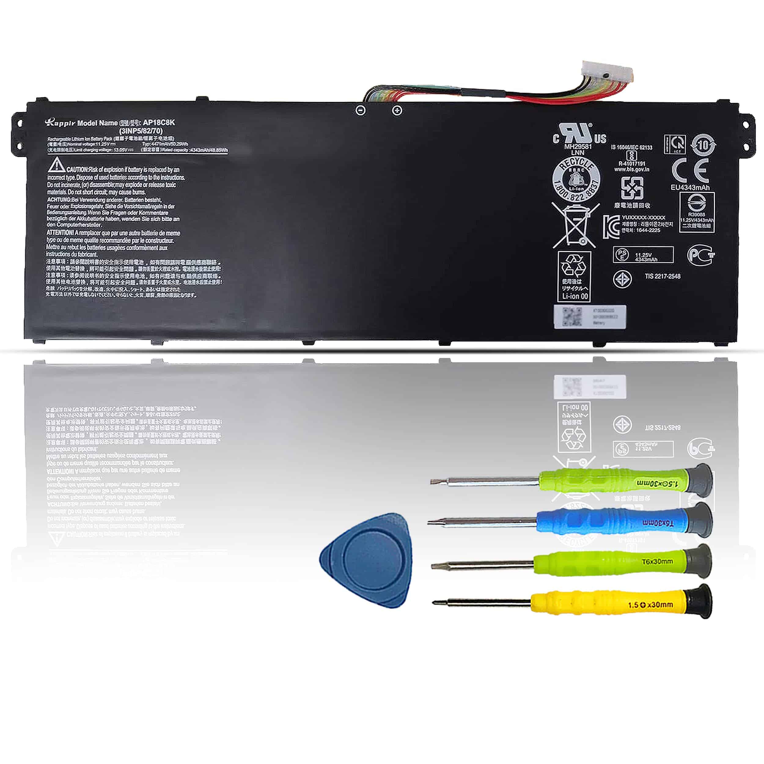 Batería de repuesto para laptop BOWEIRUI AP18C8K para ACER
