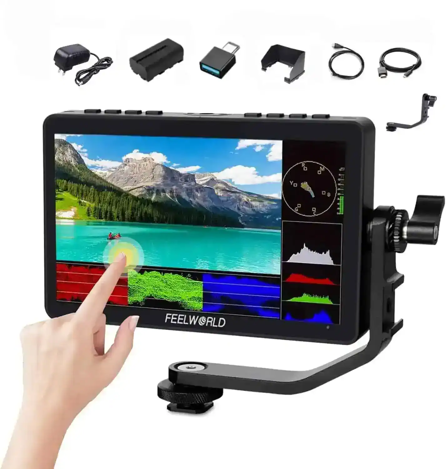 Monitor de campo FEELWORLD F5 PRO V4 de 6 pulgadas con