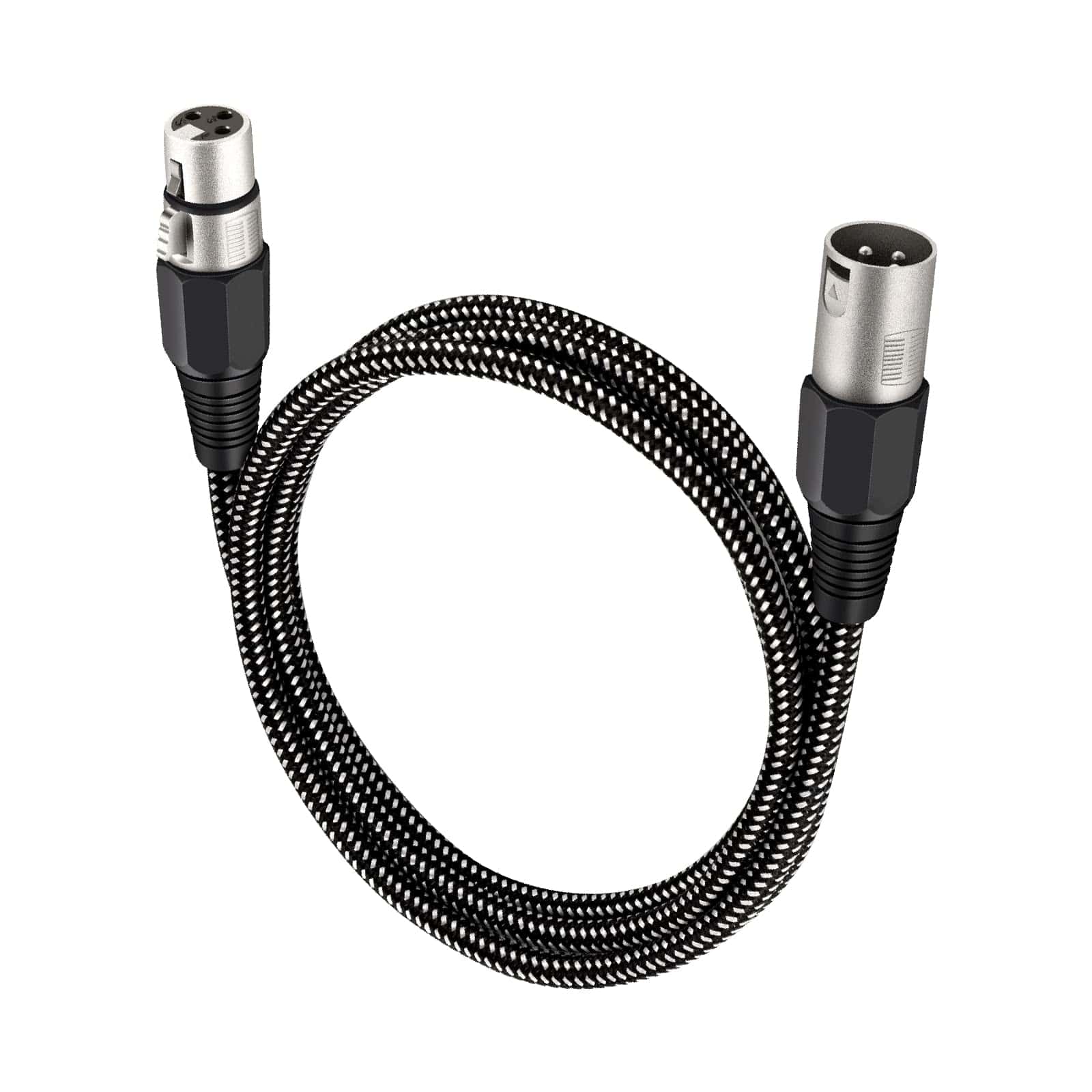 Cable XLR KINXIYU de 30 FT, 3 Pin Trenzado de Nylong