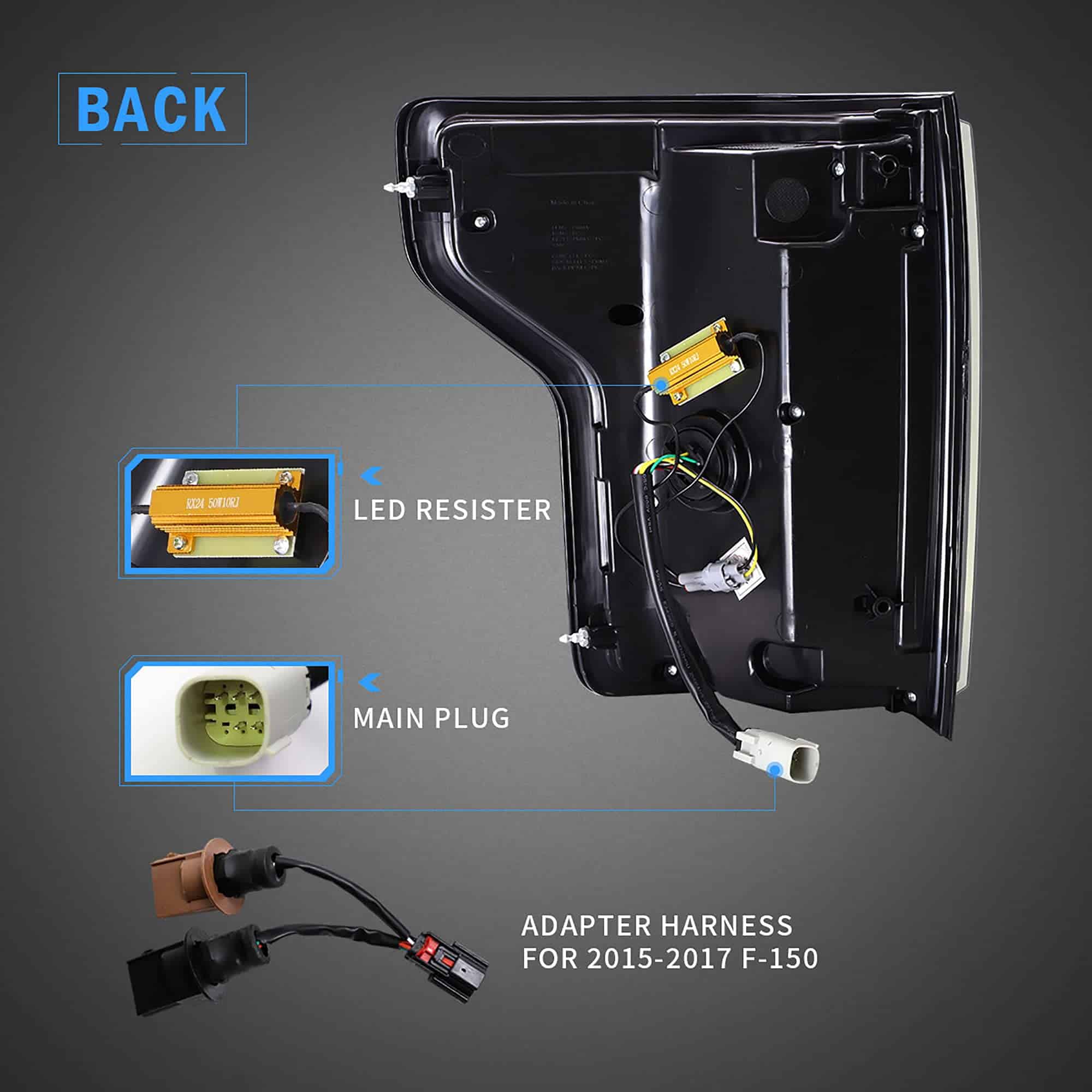 Luces traseras LED VLAND compatibles con Ford F-150/ Raptor - Imagen 4