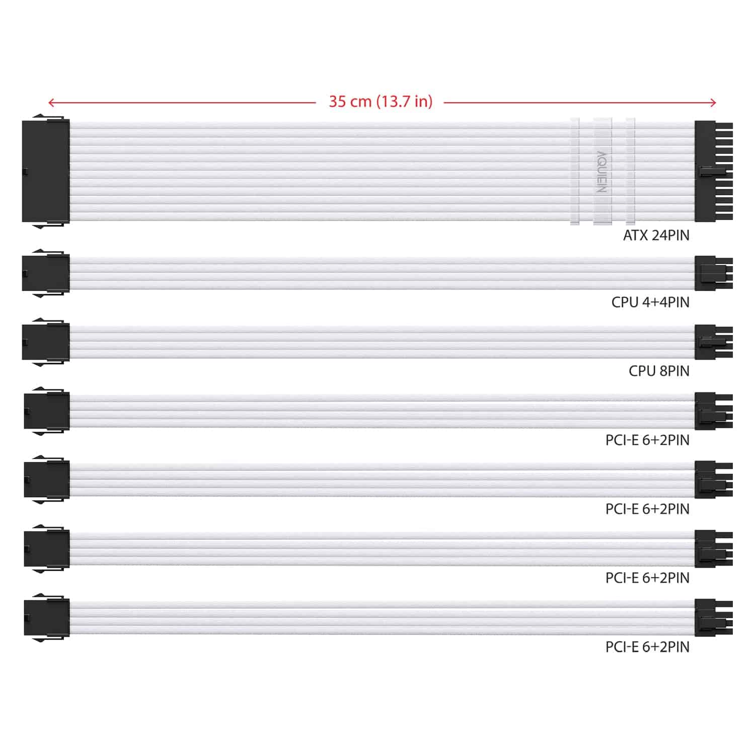Extensión de Cable AQUIEIN para PSU ATX 24 1ea, CPU 8 1ea, - Image 3