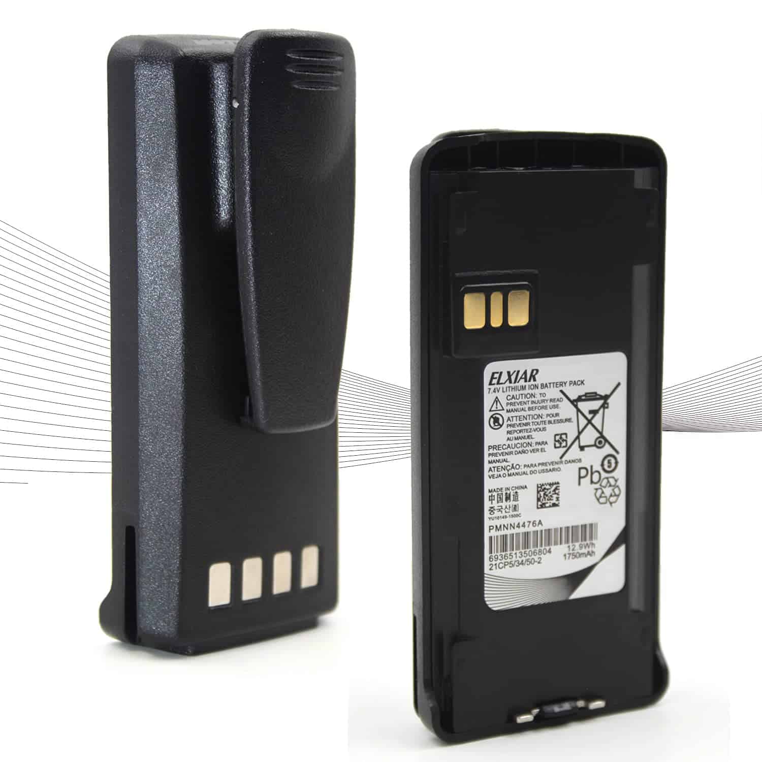 (Paquete de 2) Batería de Repuesto elxjar 7.4V 1750mAh