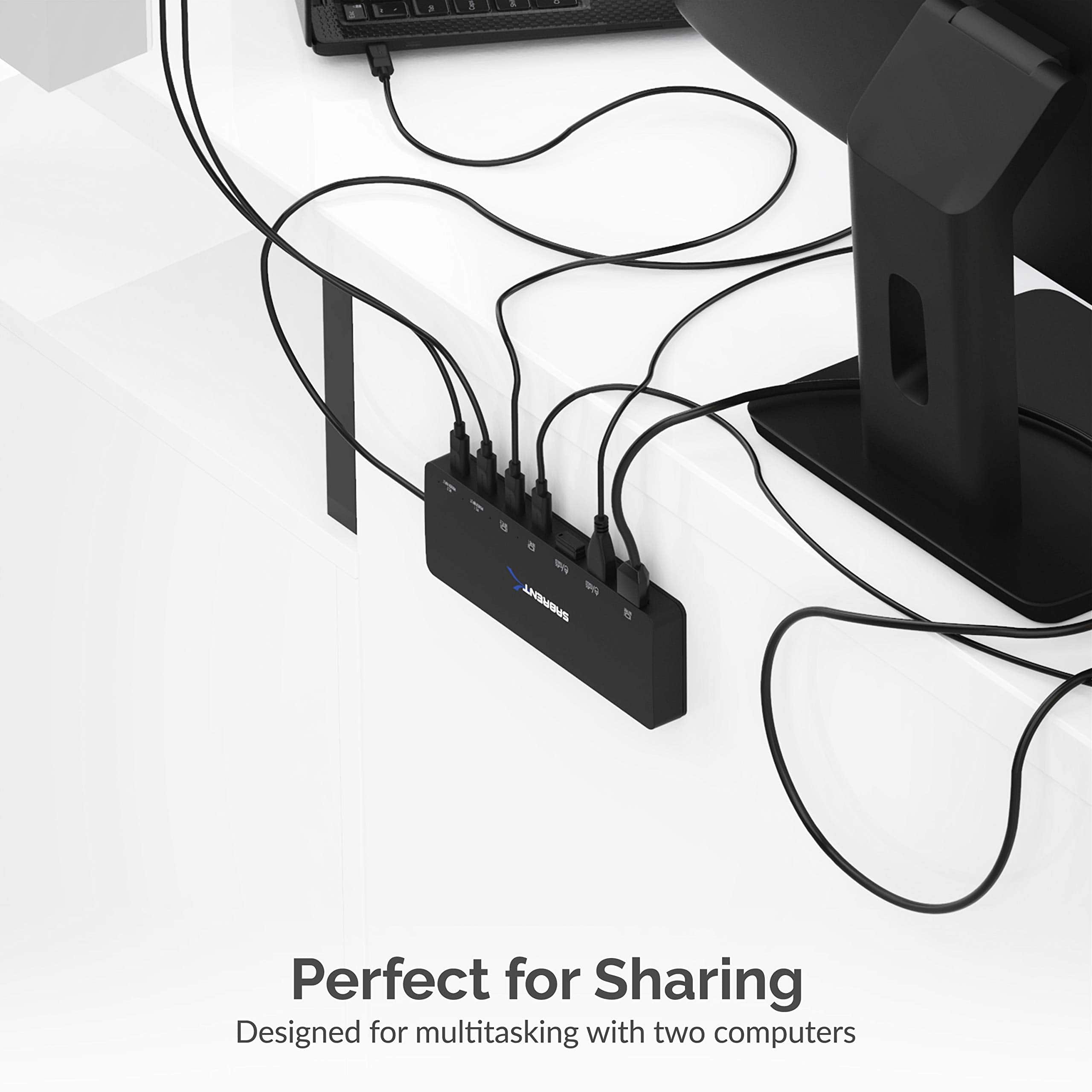 SABRENT 2 Puertos USB Tipo C Conmutador KVM con Opción de - Image 7