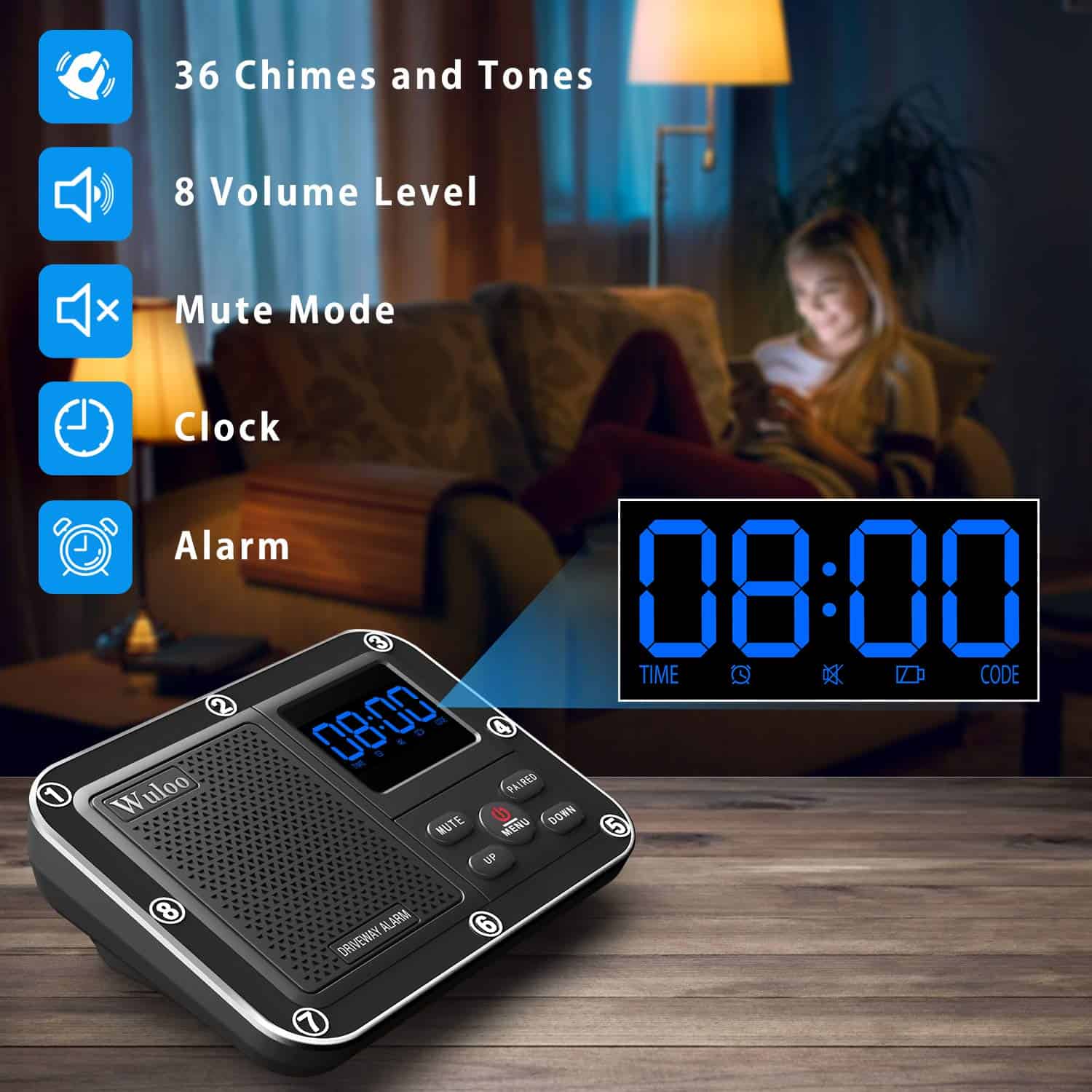 Alarma de Driveway Inalámbrica de 1800 pies para Exterior - Imagen 4