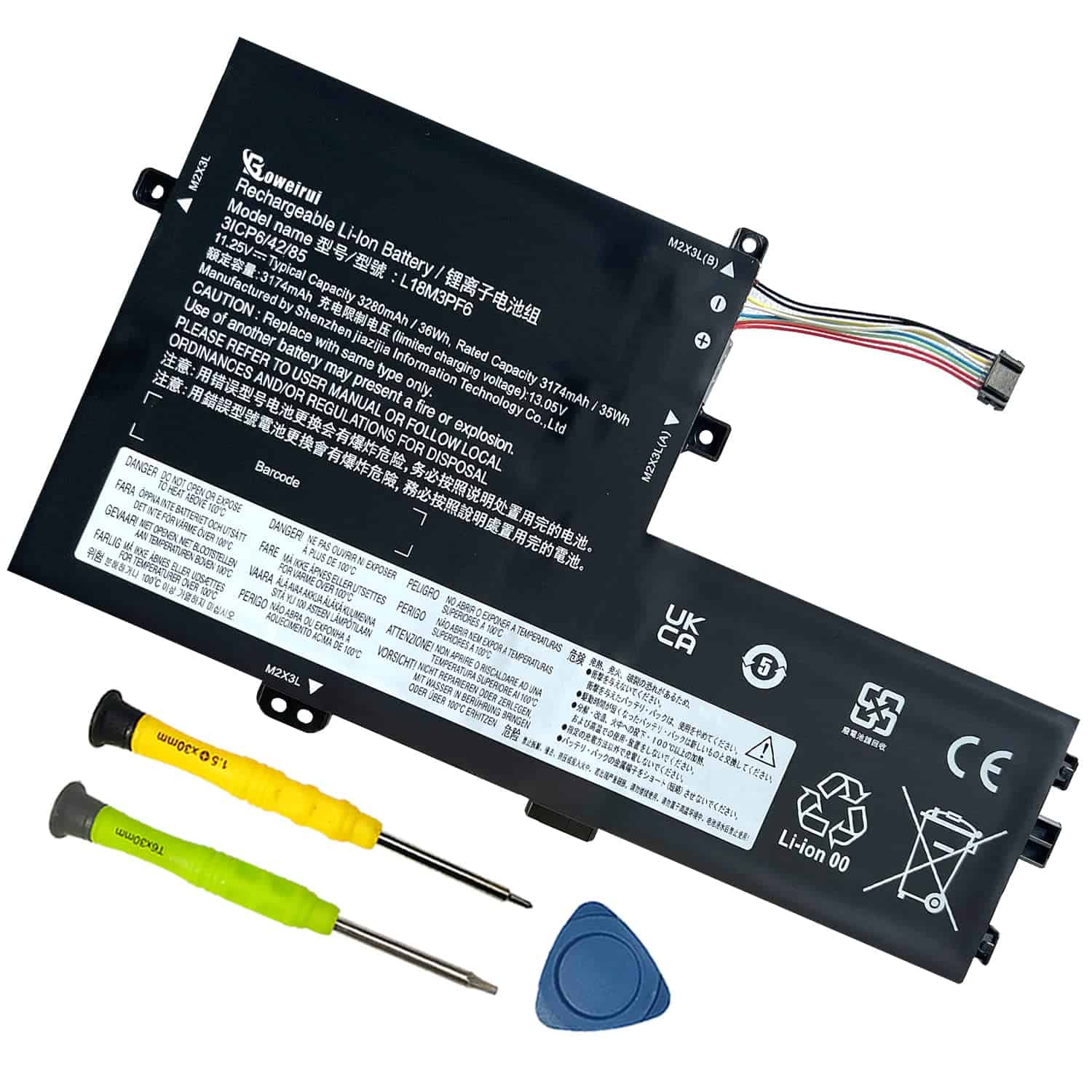 Batería BOWEIRUI L18M3PF6 L18M3PF7 Compatible con Lenovo