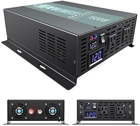Inversor de onda sinusoidal WZRELB 1500W DC 12V a AC 120V