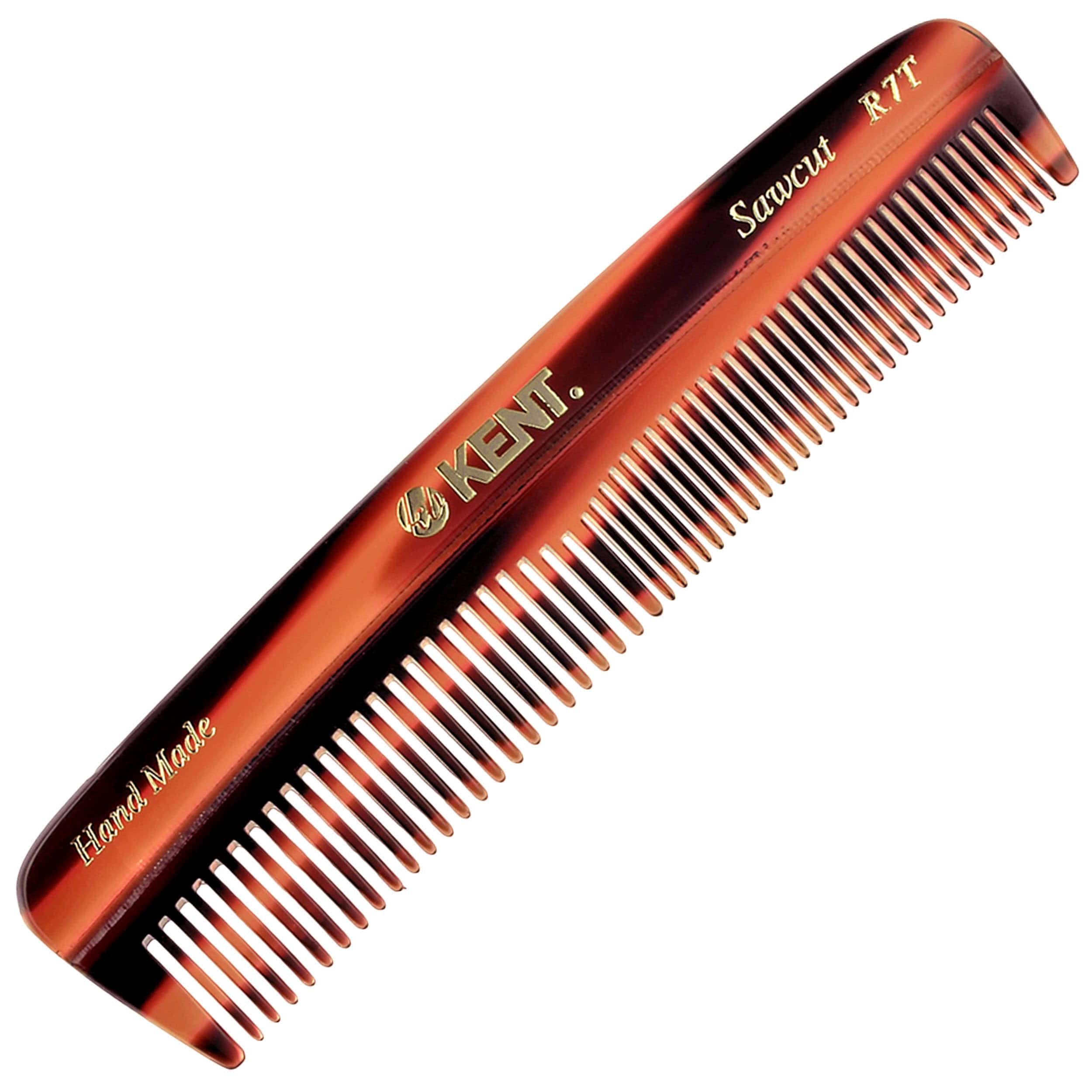 Peine para el Cabello Kent R7T de Dientes Finos y Anchos,