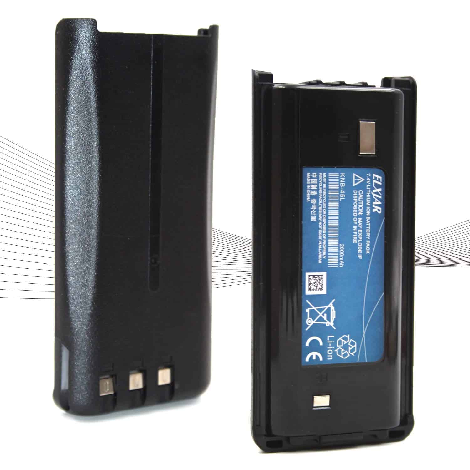 (Paquete de 2) Batería de reemplazo elxjar KNB-45L para