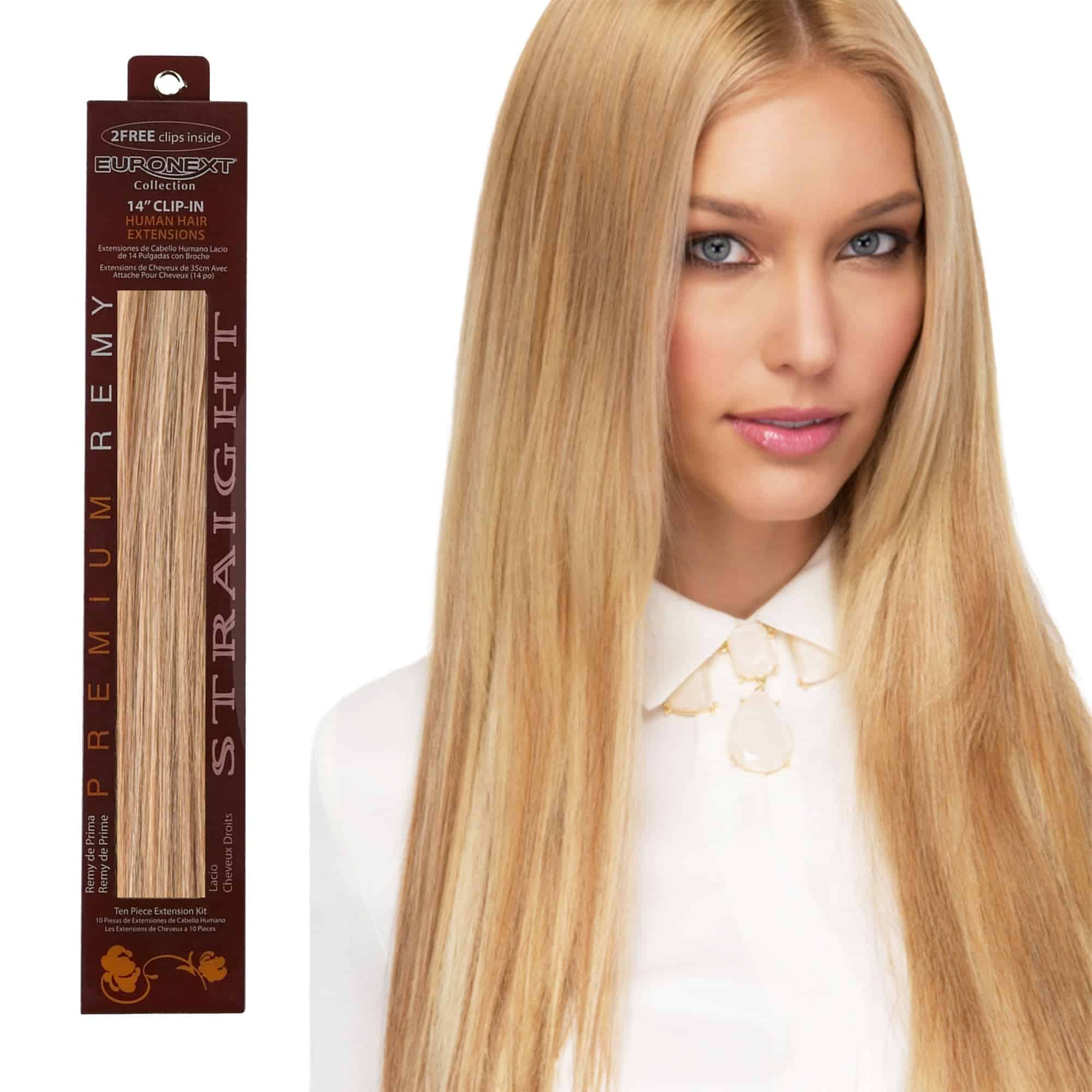 Extensiones de cabello con clip EURONEXT, cabello humano