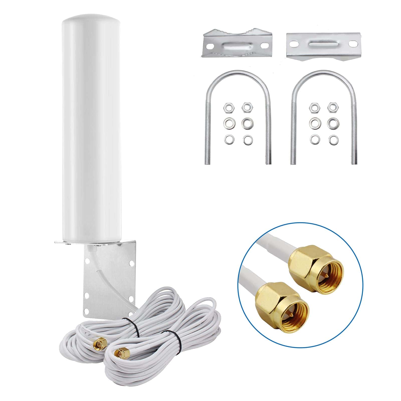 Antena Exterior De Polo/pared De Alta Ganancia 10-12dbi