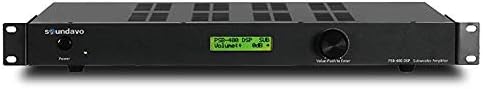Amplificador Soundavo PSB-400DSP de Subwoofer con DSP -Negro