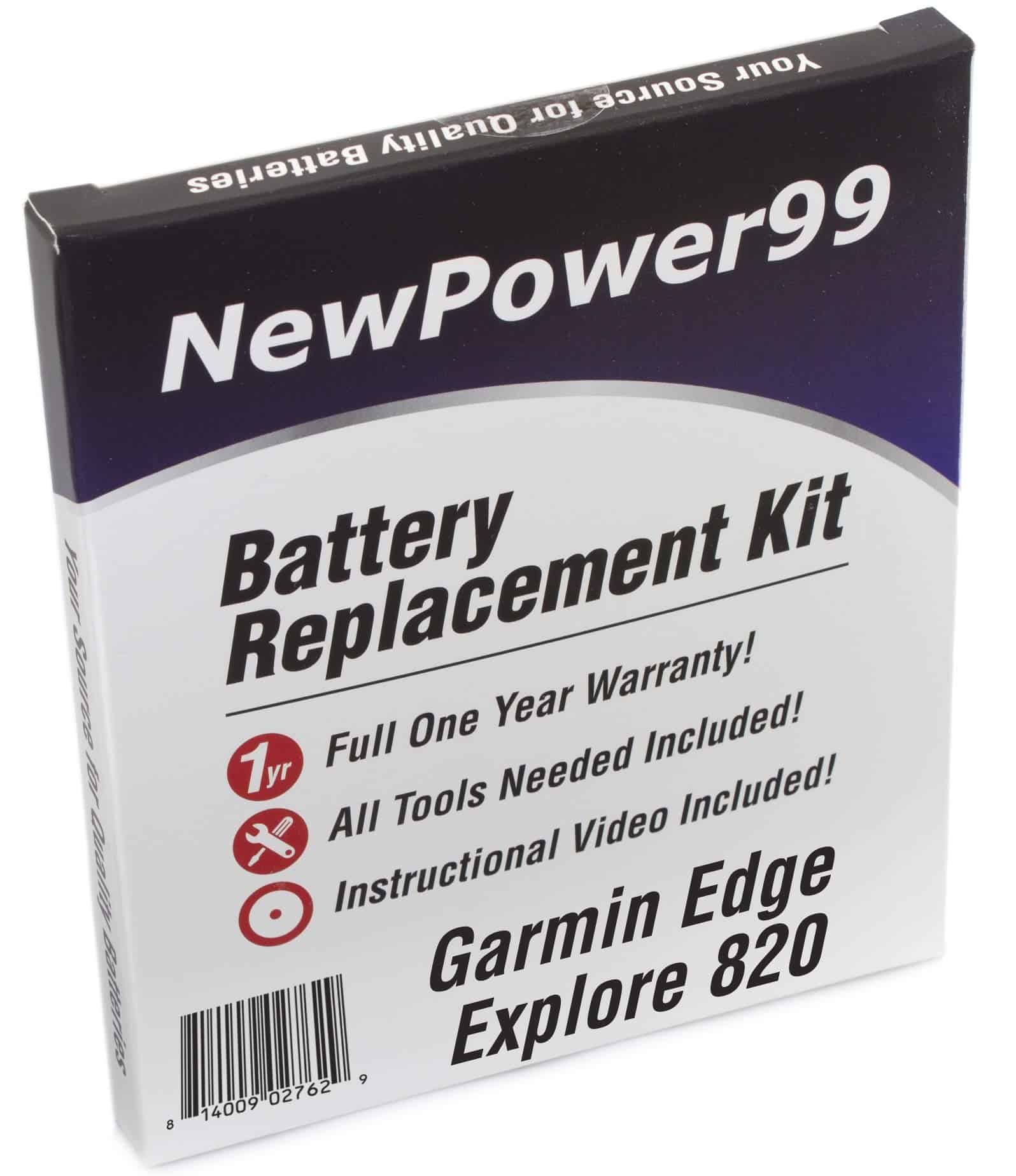 Kit de batería NP99sp NewPower99 para Garmin Edge 820 y