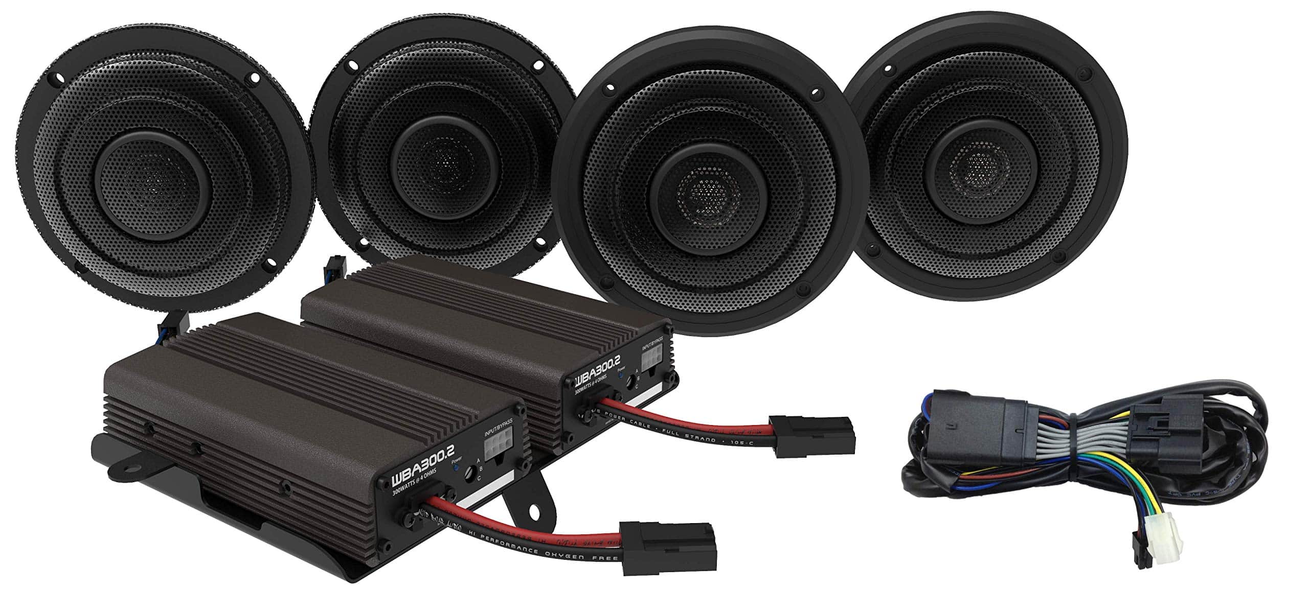 Kit de Audio Wild Boar WBA Ultra con Dos Amplificadores,