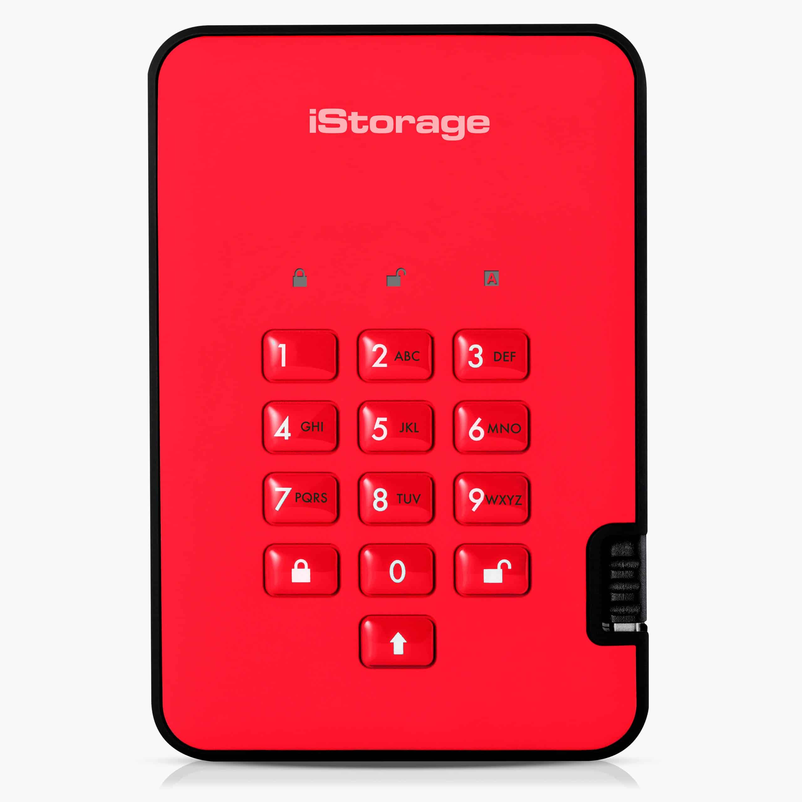 iStorage diskAshur2 HDD 500GB Rojo | Disco duro portátil