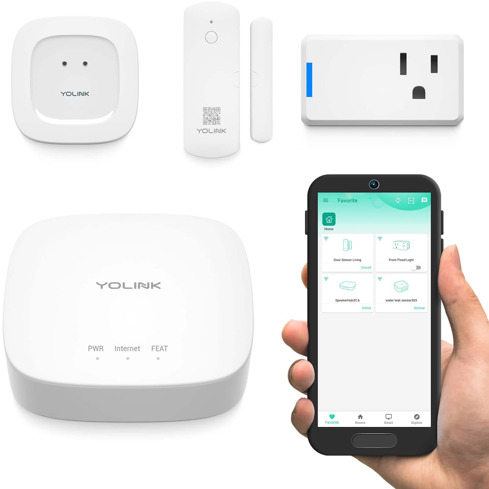 Kit de Inicio para Hogar Inteligente YoLink - Sistema de