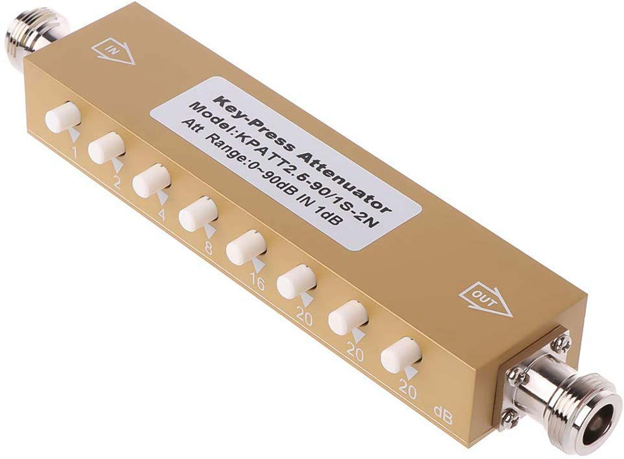 (N) Atenuador de paso de botón de presión de 50 ohmios de