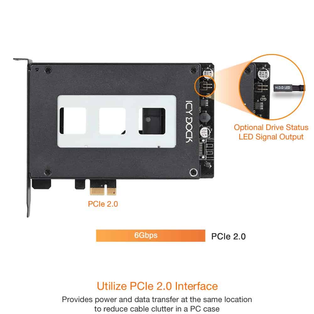 Adaptador de bahía de disco duro extraíble ICY DOCK de 2.5 - Imagen 10