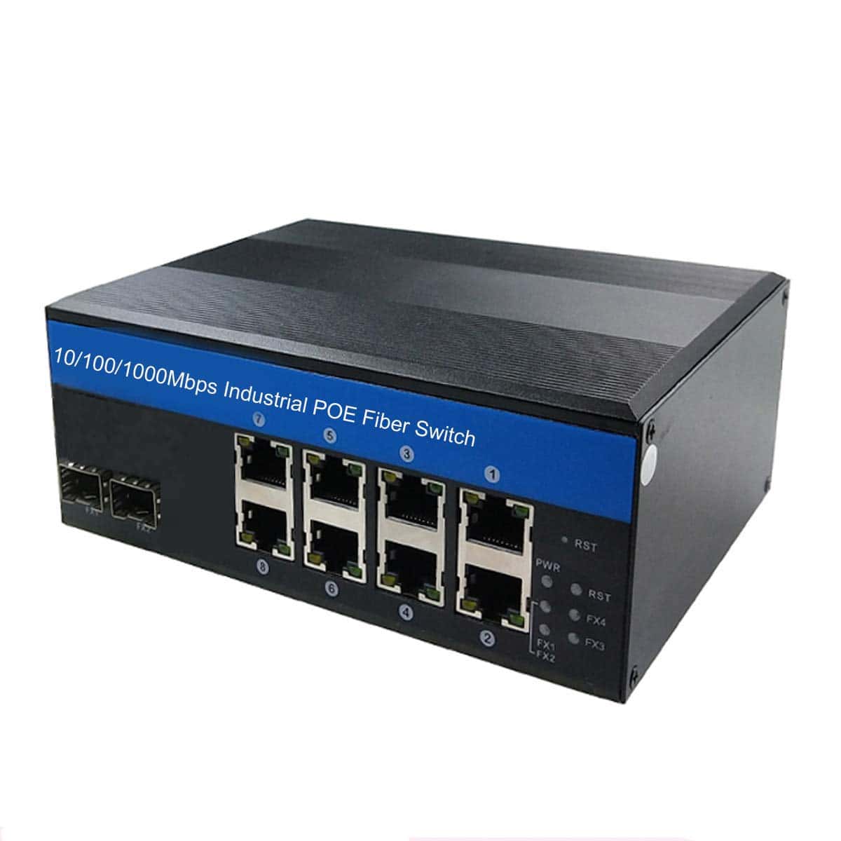 Switch Industrial OLYCOM de 8 Puertos Gigabit Ethernet con