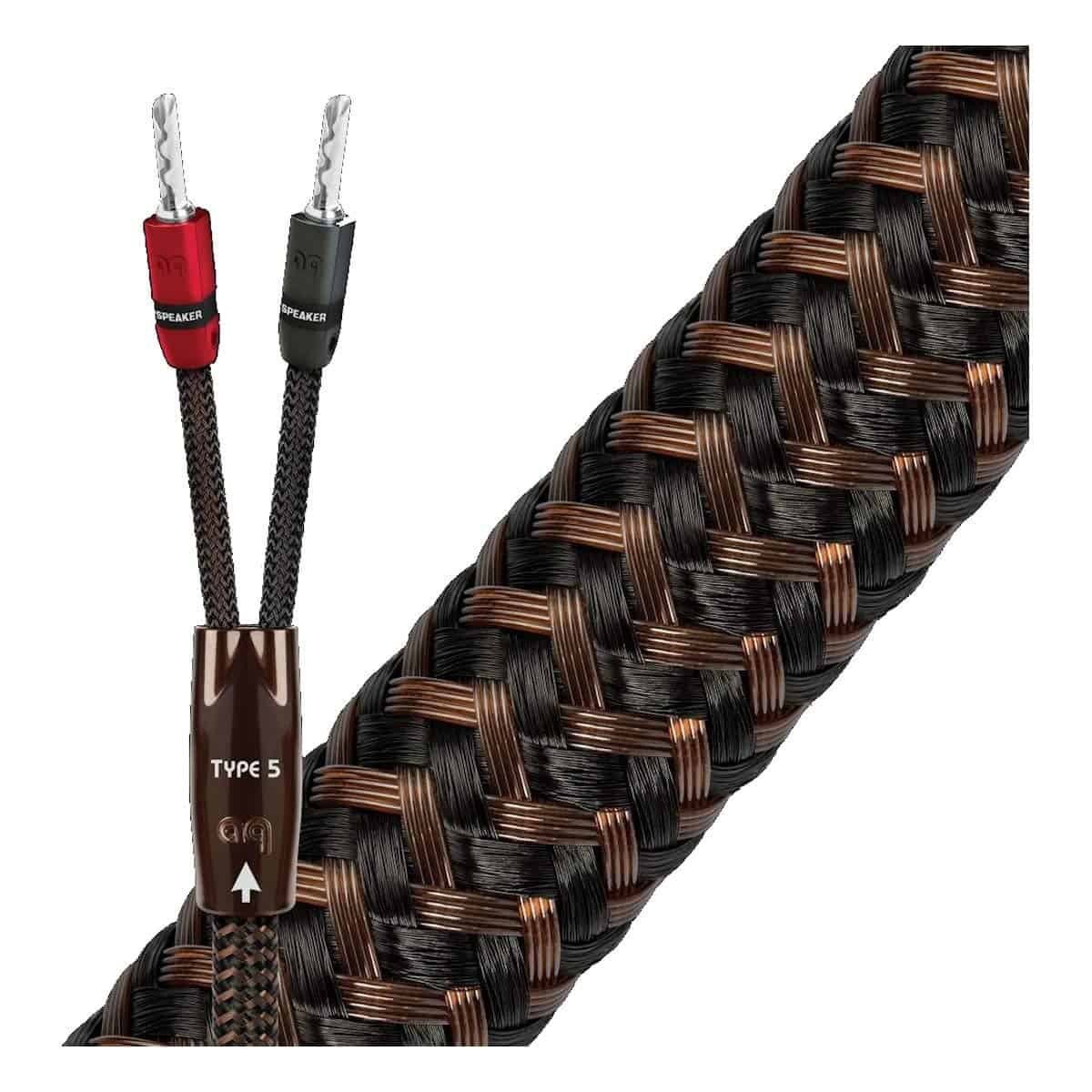 Cables de Altavoz AudioQuest Type-5 con Conectores Banana