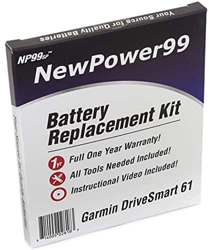 Kit de batería NP99sp para Garmin DriveSmart 61 y