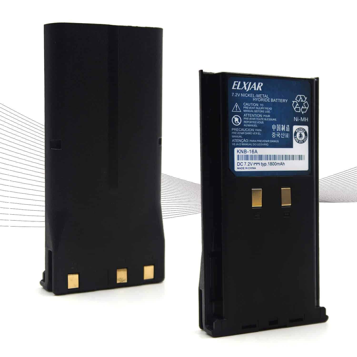 (Paquete de 2) Batería de Repuesto Ni-MH KNB-16A de 7.2V