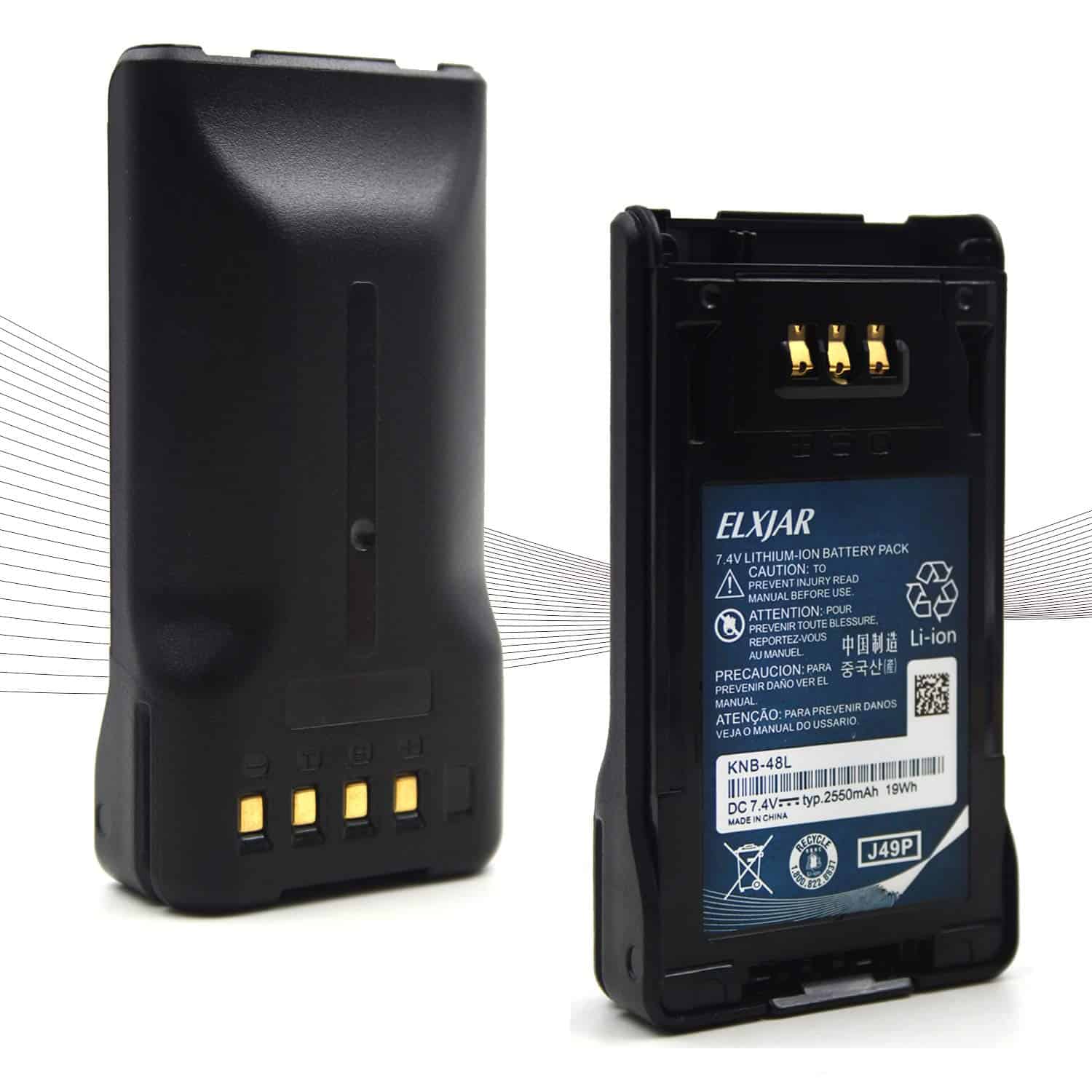 (Paquete de 2) Batería de Iones de Litio KNB-48L de 7.4V