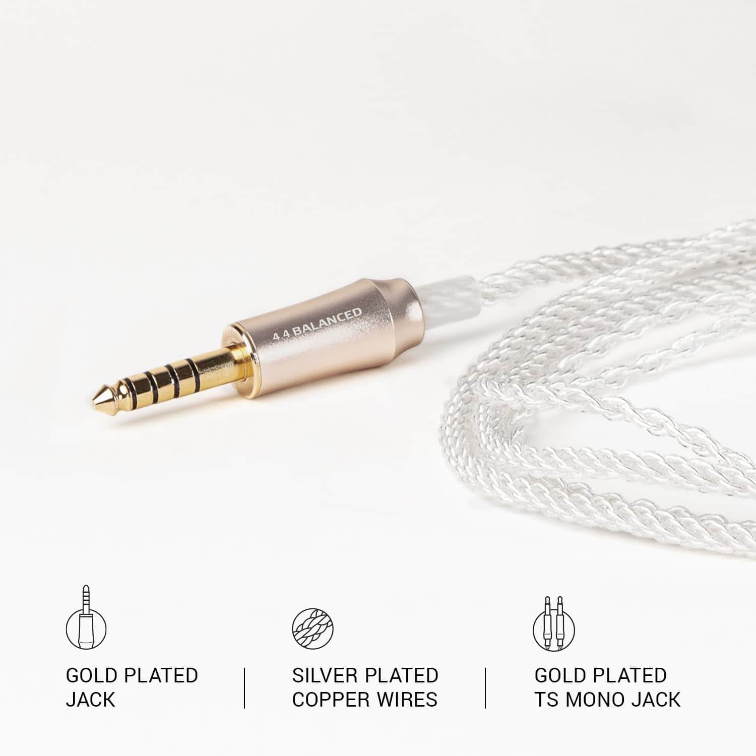 Meze Audio Cable de Auriculares Mono 3.5mm a 4.4mm - Image 4