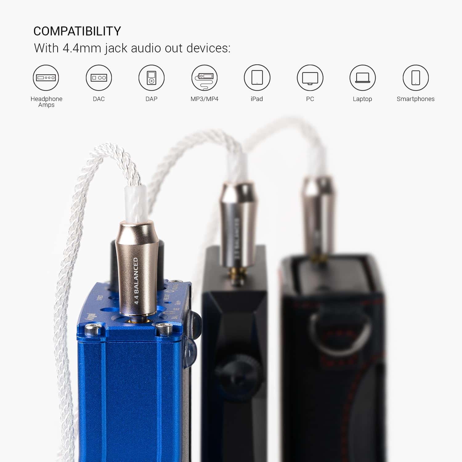 Meze Audio Cable de Auriculares Mono 3.5mm a 4.4mm - Image 7