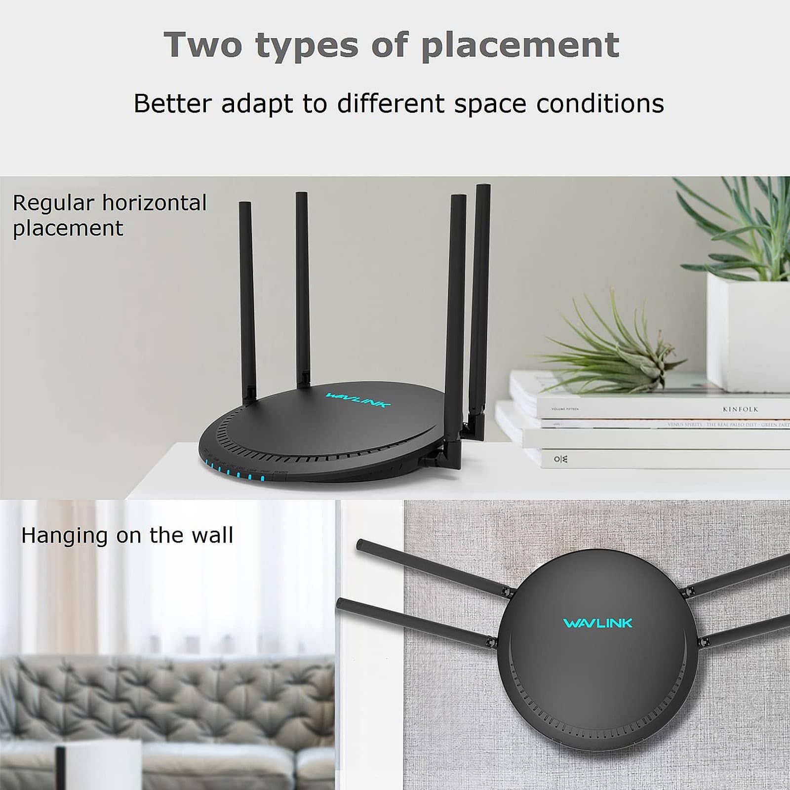 Router WiFi AC1200, WAVLINK Smart Dual Band 5Ghz+2.4Ghz, 4 - Image 8