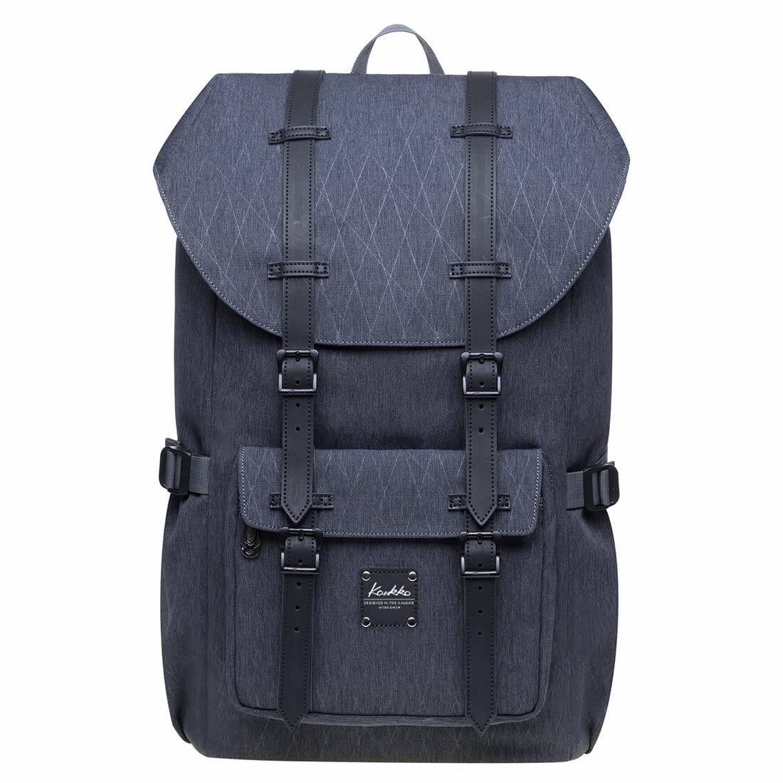 Mochila de Viaje para Laptop KAUKKO, Mochila -Gris