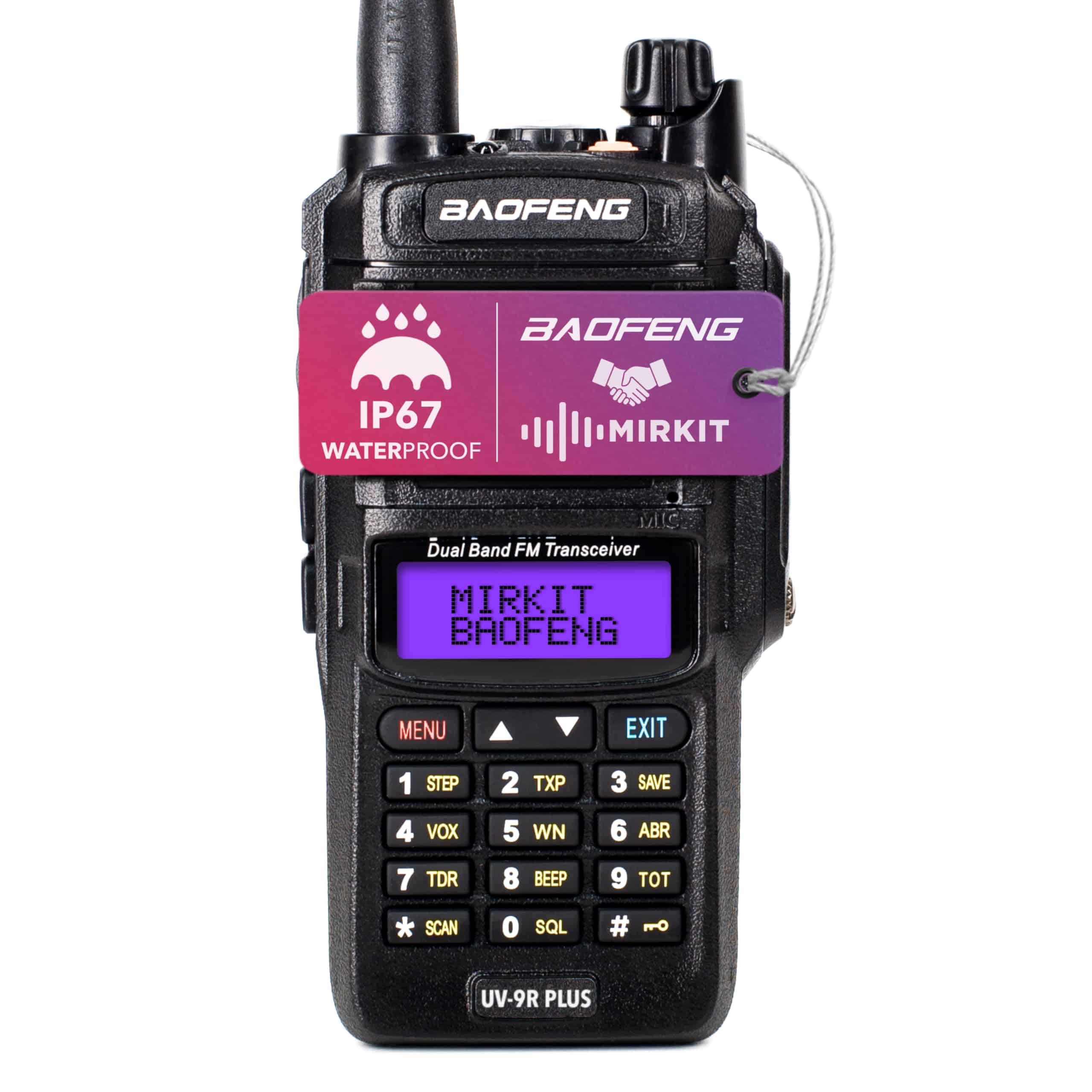 Radio Baofeng UV-9R Plus MK1 Resistente al Agua, Polvo y