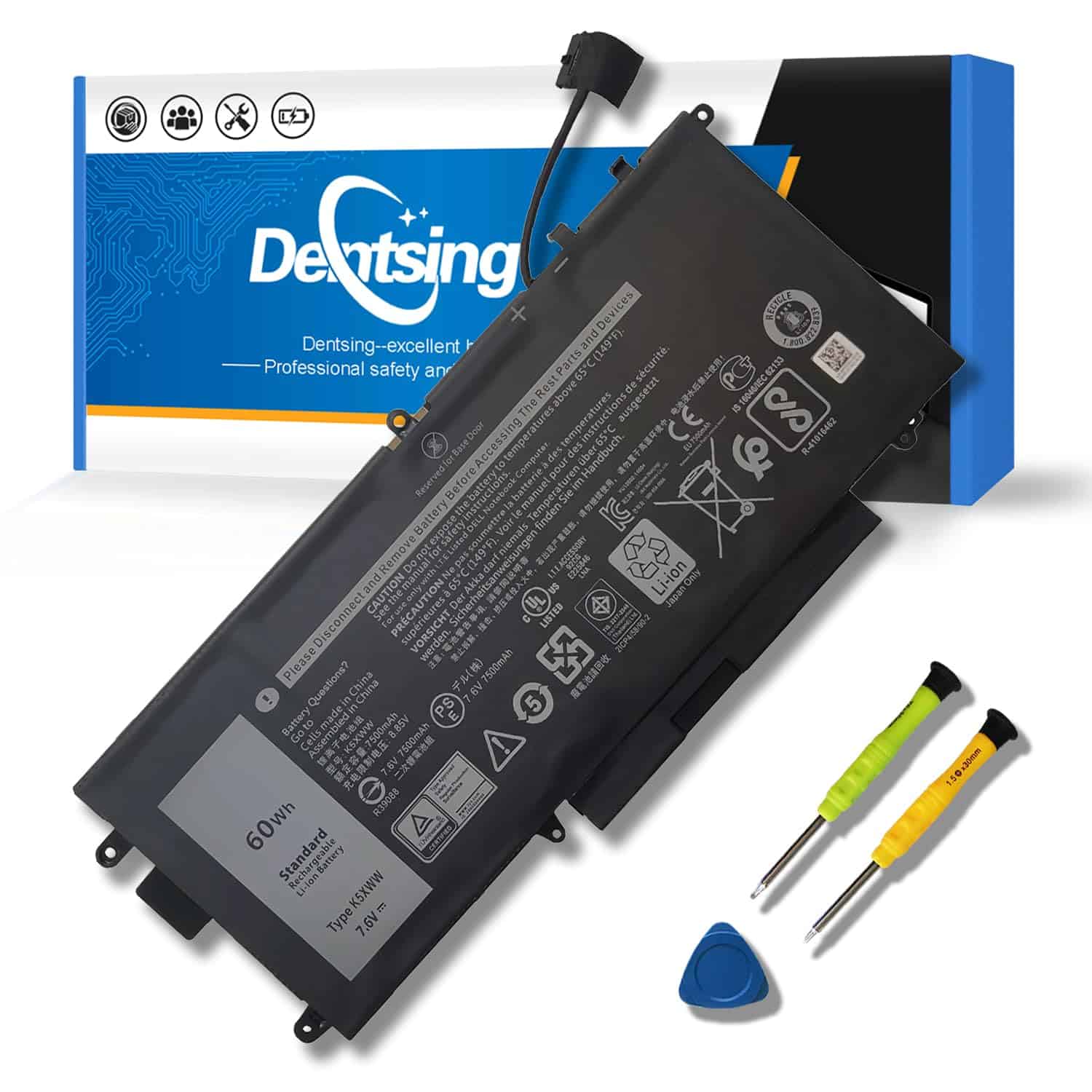 Batería de Laptop Dentsing 60Wh K5XWW Compatible con Dell