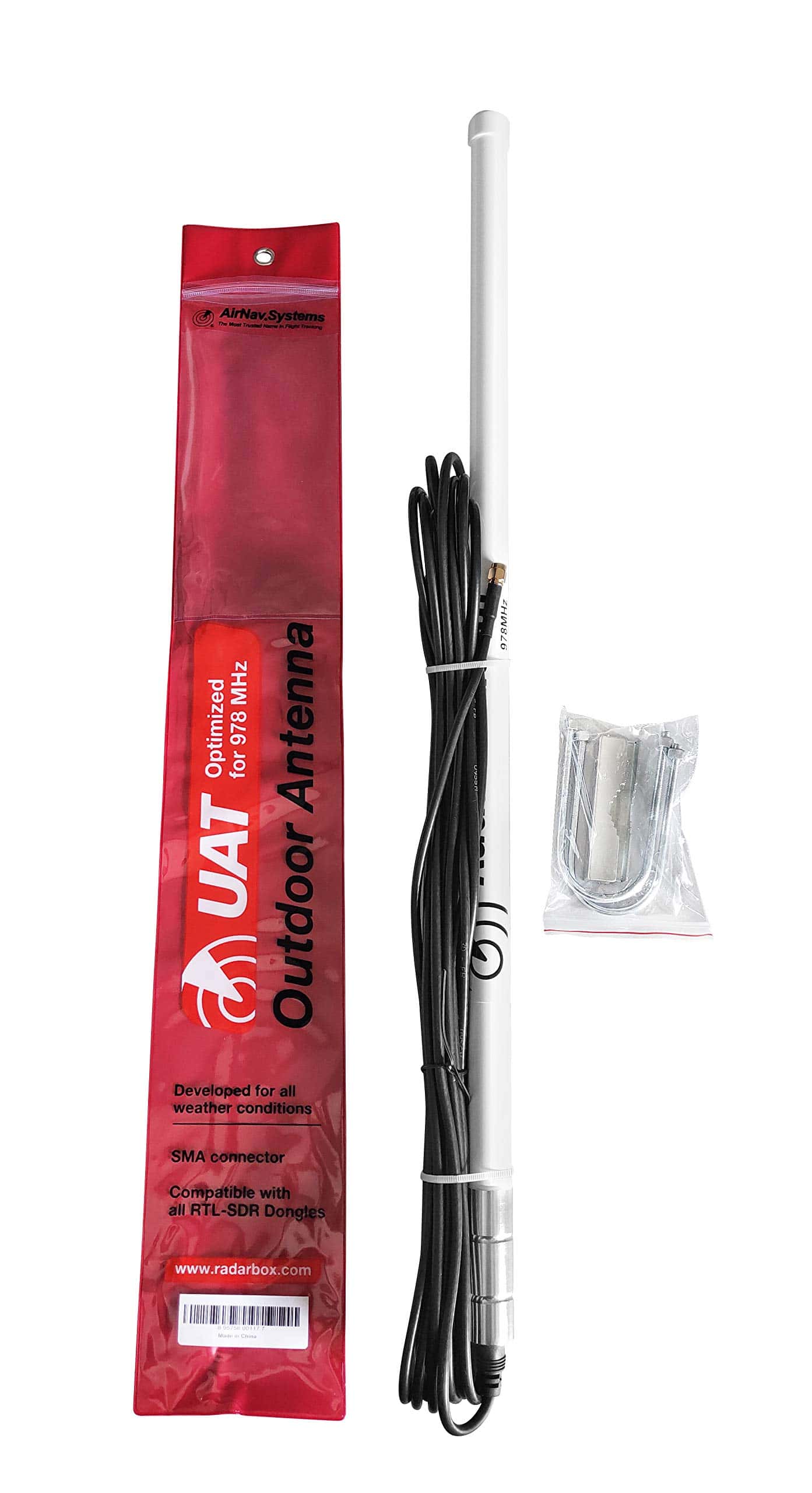 Antena Exterior AirNav Radar UAT 978 MHz con Conector SMA