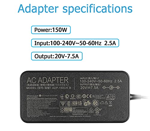 Cargador de Adaptador de CA de 20V 7.5A 150W de Repuesto - Image 5