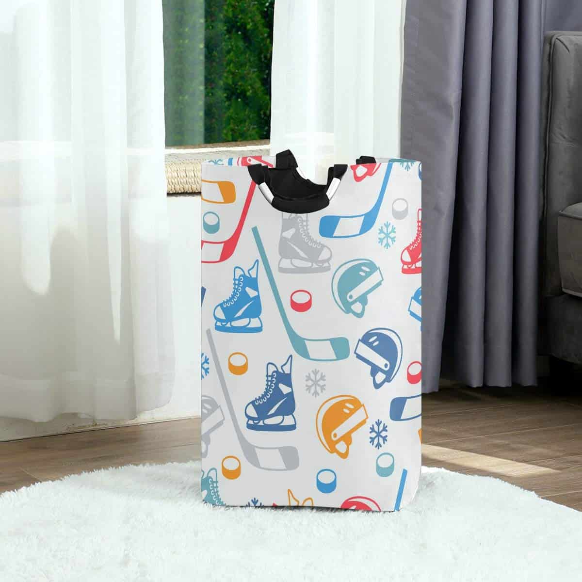 Cesto grande de almacenamiento con asas para ropa de niño, - Imagen 5