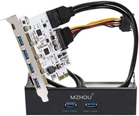 Puerto USB MZHOU de 7 Puertos USB 3.0 de 5 Gbps -Negro