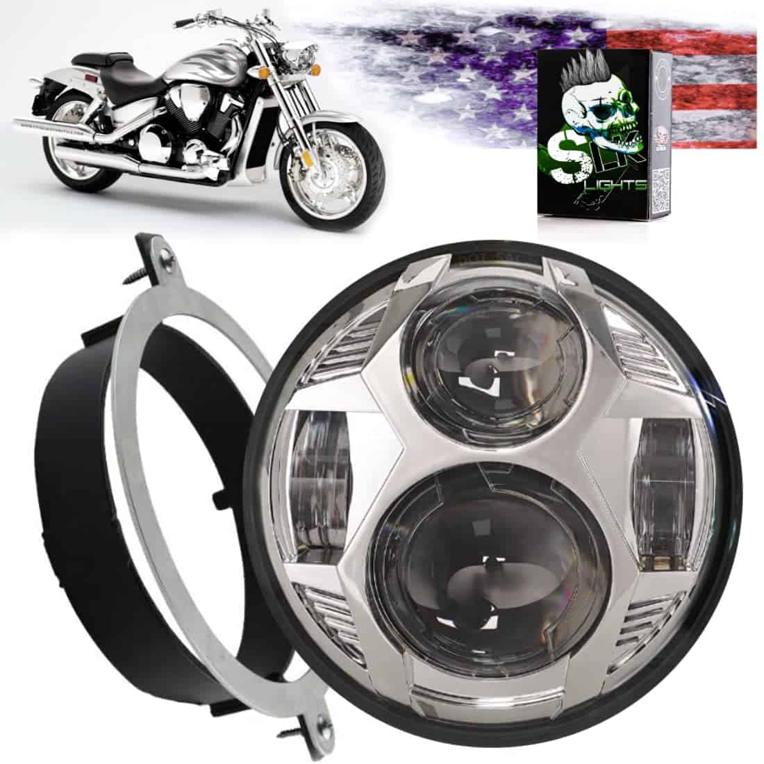 Proyector LED Daymaker redondo de 5.75 pulgadas de