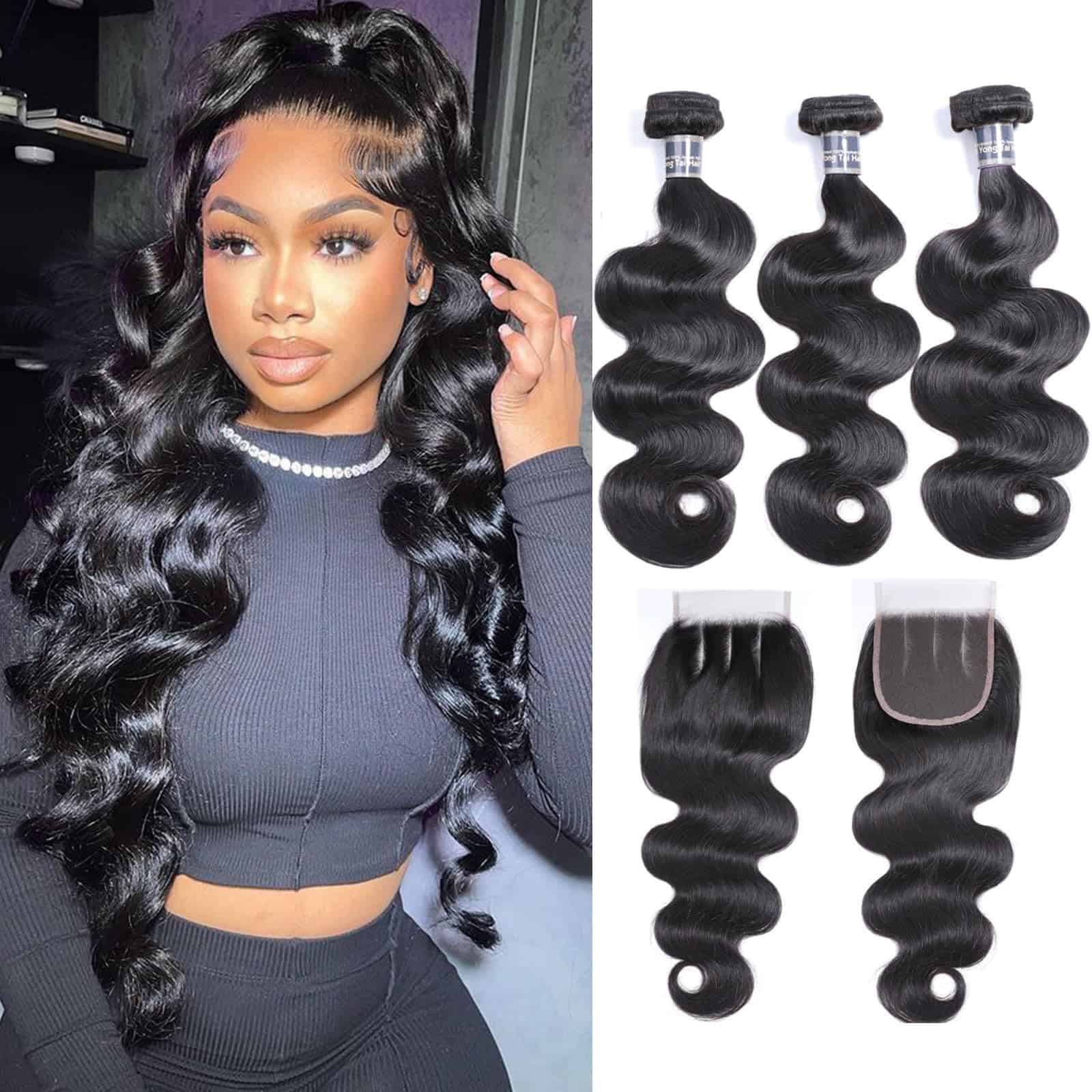 Yuyongtai 18 20 22 Pulgadas Ondas del Cuerpo Paquetes con