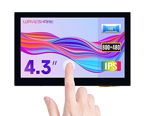 Pantalla Táctil Capacitiva Waveshare De 4.3 Pulgadas
