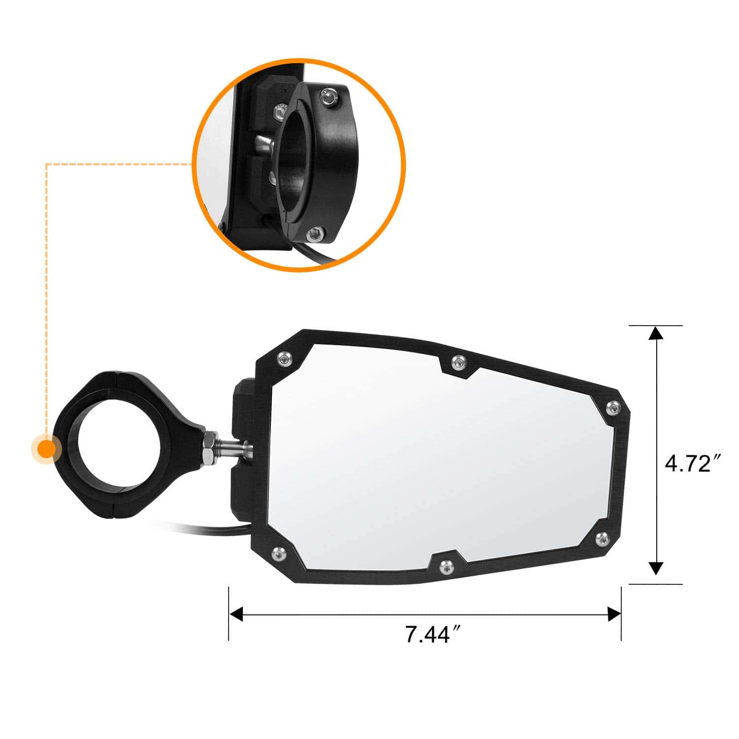 Espejo para UTV Offroad con Luz LED Compatible con Polaris - Imagen 7