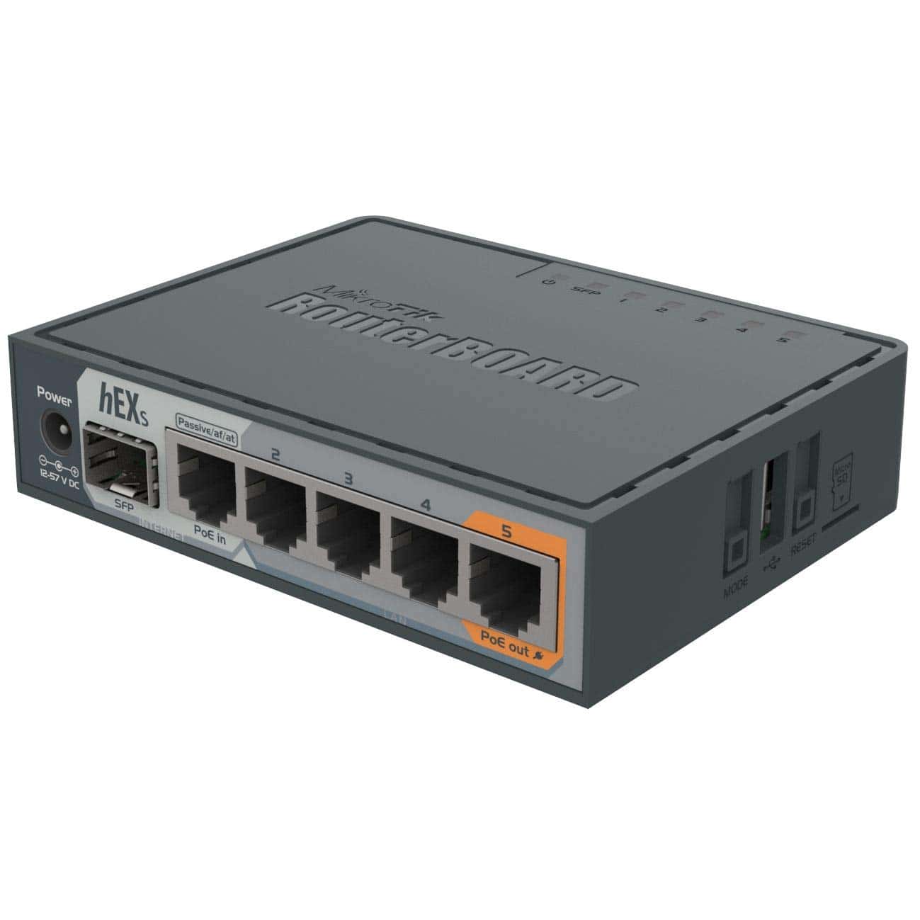 Router Mikrotik hEX S RB760iGS CPU Doble Nucleo 880MHz
