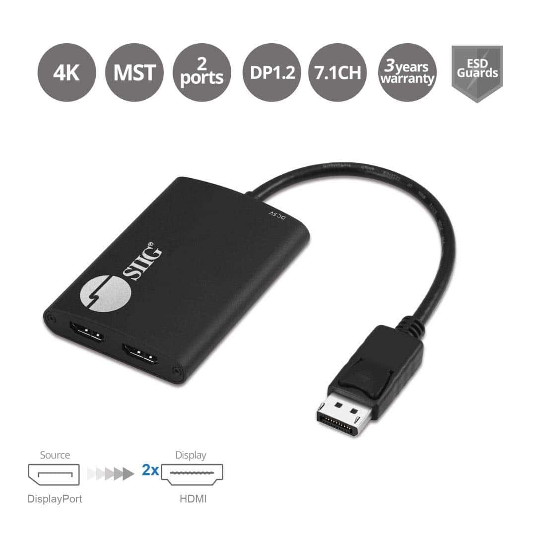 Divisor MST 1x2 DP 1.2 a HDMI - Image 3