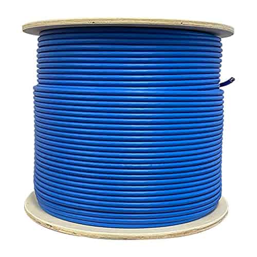 Cable BNCables Plenum Shielded 1000ft 550MHz Cat6 -Azul