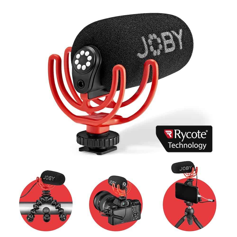 Micrófono compacto JOBY Wavo para vlogging en cámara con