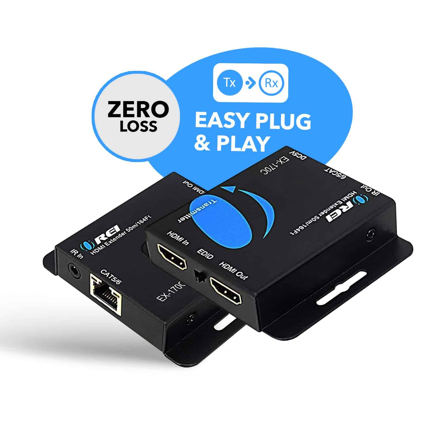 Extensor HDMI 4K sobre Ethernet CAT5/CAT6/CAT7 de OREI, con - Image 4
