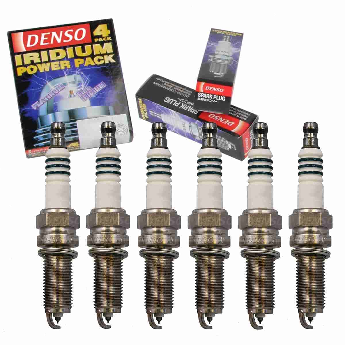 Sixity Auto 6 pc DENSO Bujías de Iridio compatible con